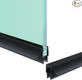 Shower Door Bottom Seal Strip, Fits 6mm Thick Glass, Prevents Leaks, Easy by Unknown