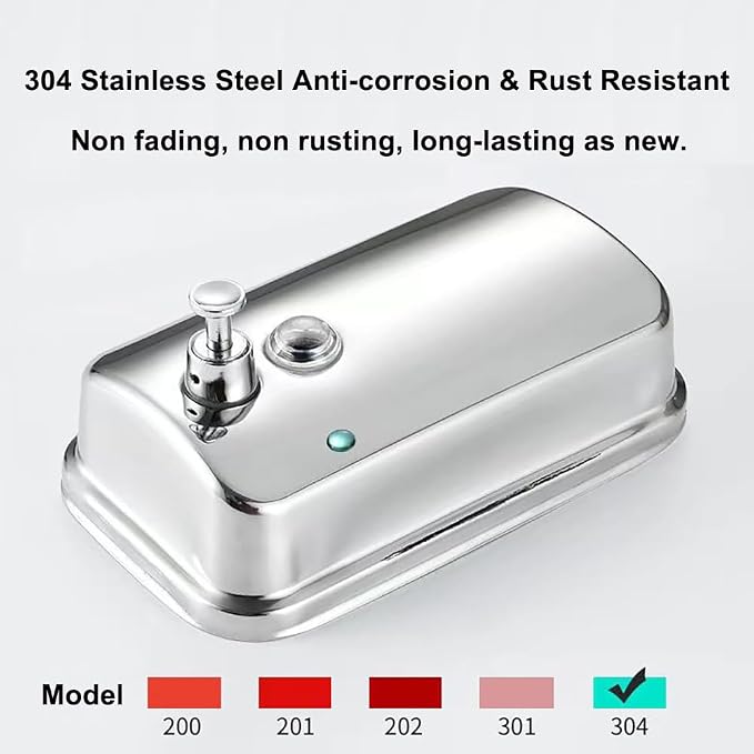 Wall Mounted Soap Dispenser for Bathroom Commercial Wall Liquid Dispenser - Image 2