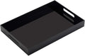 Glossy Black Sturdy Acrylic Serving Tray by KEVLANG