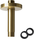 4 Inch Shower Arm with Flange, Ceiling Mounted Shower Head Extension Arm by BSTIIU