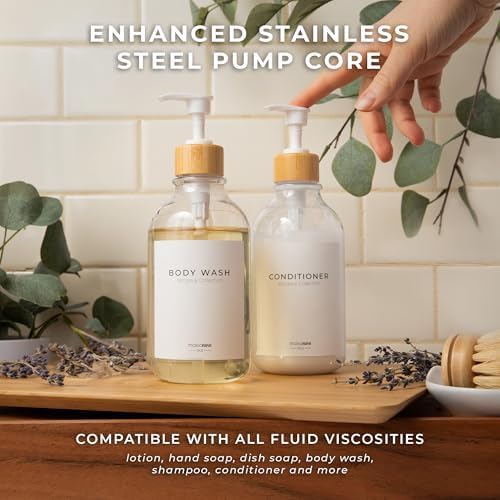 Maisonovo Plastic Soap Dispenser Set | Hand Soap and Dish Soap Dispenser Set | - Image 4