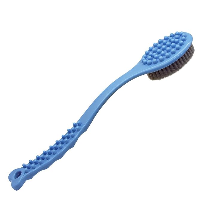 QiCheng&LYS Bath Brush with Long Handle, Handheld Body Massage Brush Shower by QiCheng%26LYS