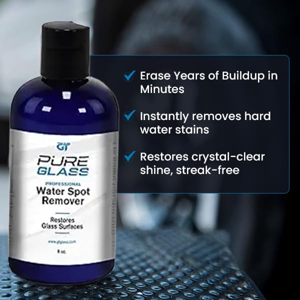 PureGlass Water Spot Remover, Professional-Grade Glass Cleaner - Image 3