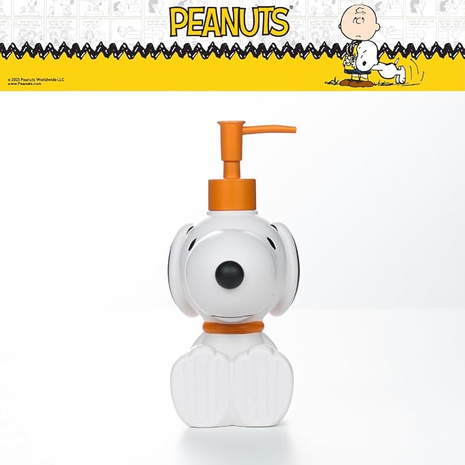 Peanuts Snoopy Soap/Lotion/Hand Sanitizer Resin Pump Dispenser, 12.70 Ounces - Image 4
