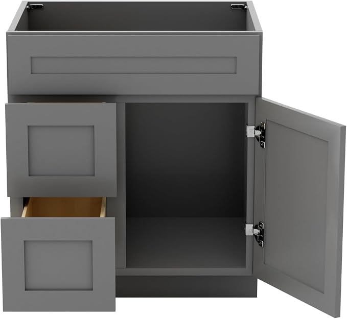 KitchenMan 30 Inch Bathroom Vanity Without Sink and Top Unassembled Bathroom - Image 7