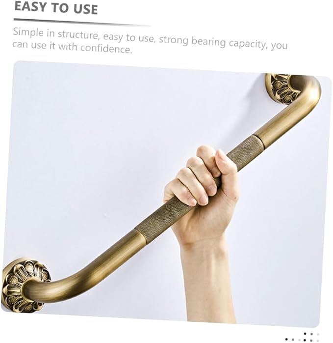 Copper Bathroom Safety Grab Bar - Image 2