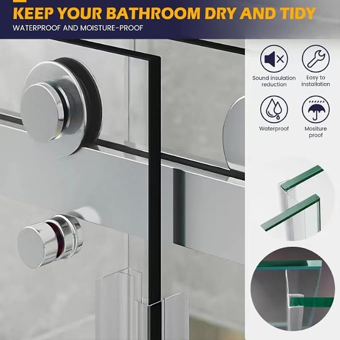 Shower Glass Door Side Seal, to Stop Water Leakage - Image 5