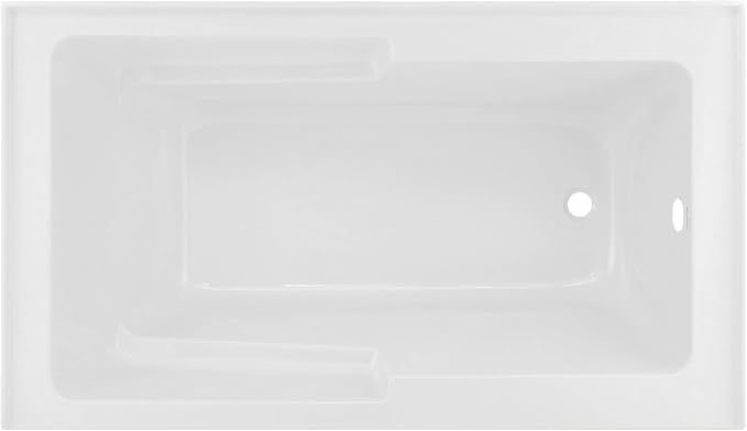 Voltaire 48" x 30" Right-Hand Drain Alcove Integrated Armrest Bathtub - Image 2