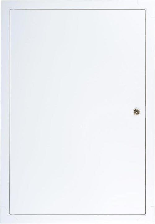 16" x 24" Lockable White Metal Access Panel. Service Shaft Door Panel - Image 2