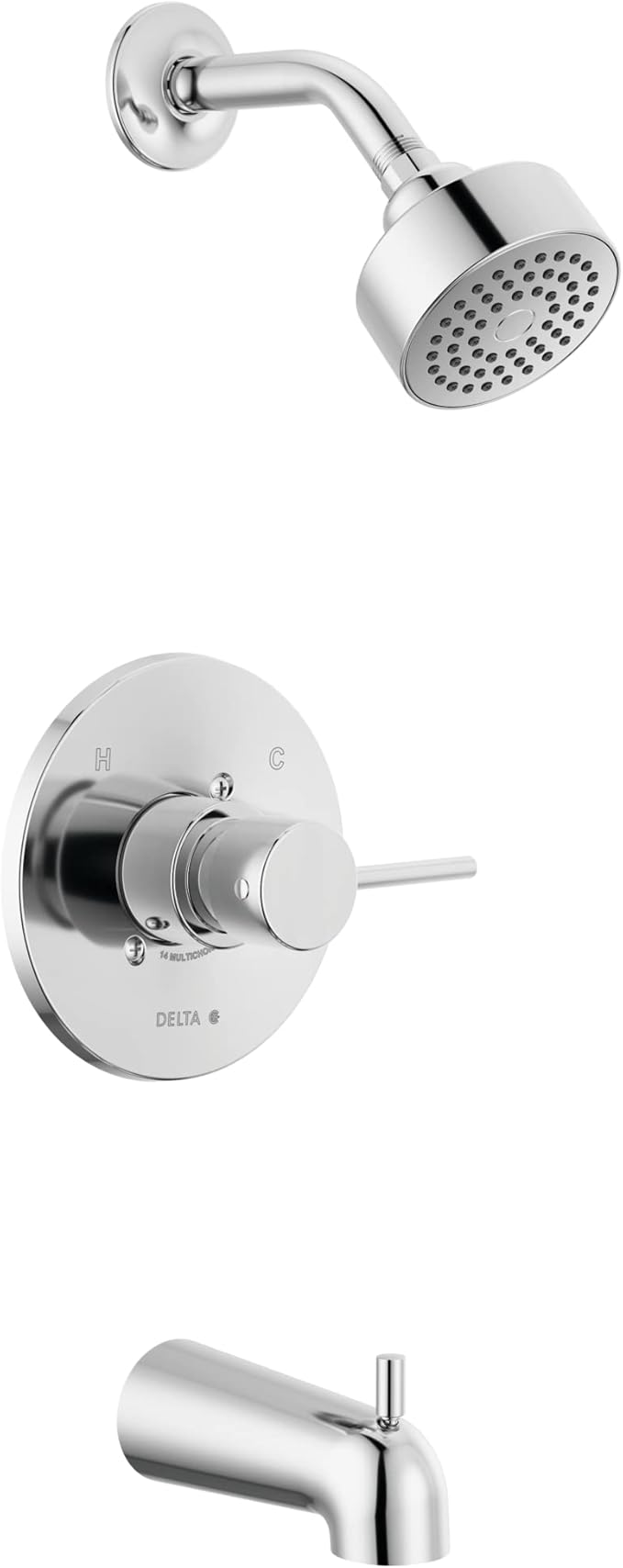 Delta Faucet Modern Single-Handle Chrome Tub and Shower Trim Kit, Shower Faucet by DeltaFaucet