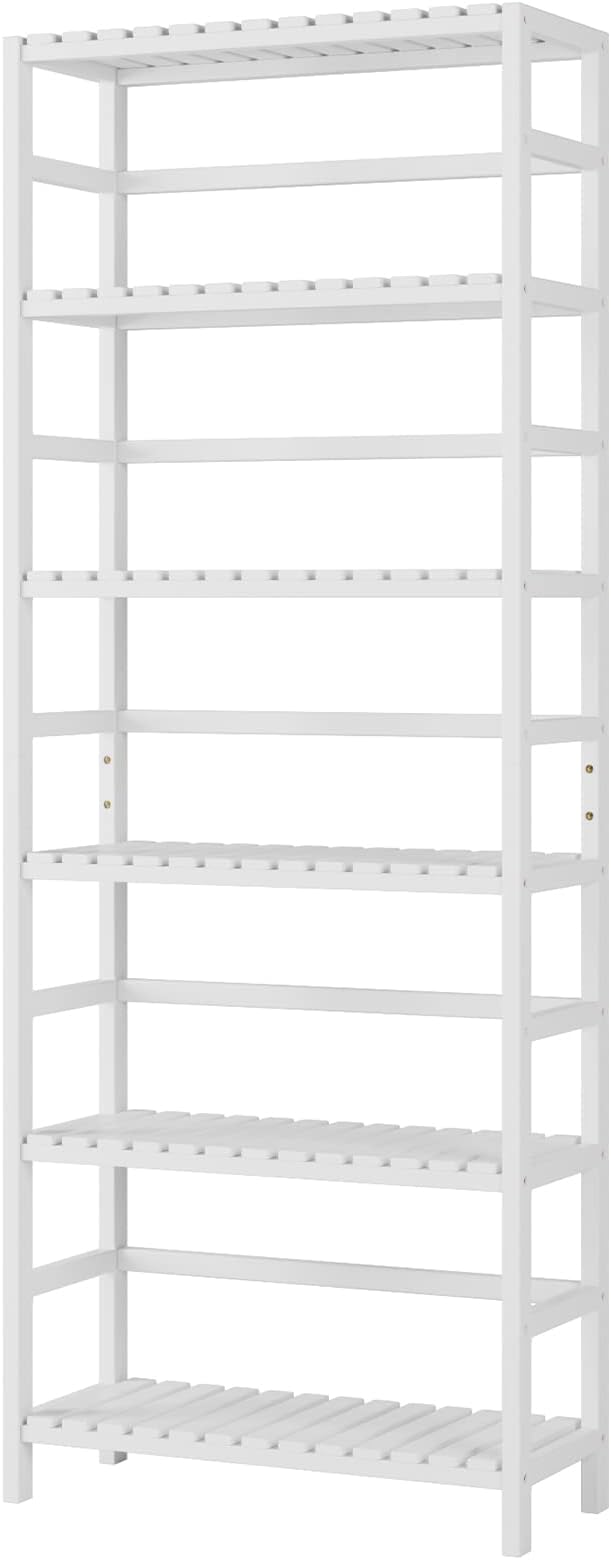 Bamjoy Bamboo Shelf, 6 Tier Bookcase Storage Shelves, Tall Book Rack Shelving - Image 8