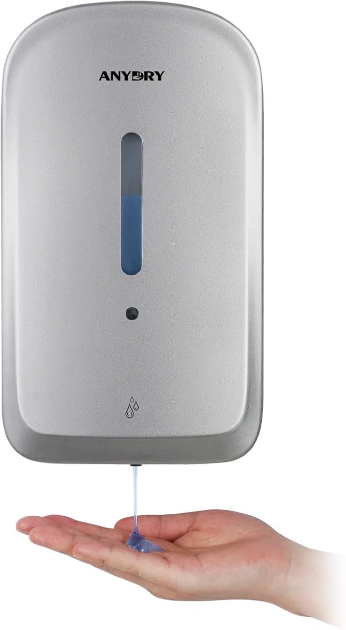 Commercial Automatic Soap Dispenser Large 34oz/1000ml Capacity Wall-Mounted by ANYDRY