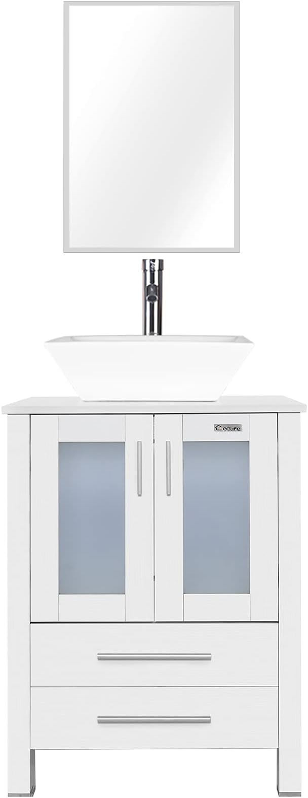 eclife 24" Modern Bathroom Vanity Sink Combo Freestanding Cabinet by eclife