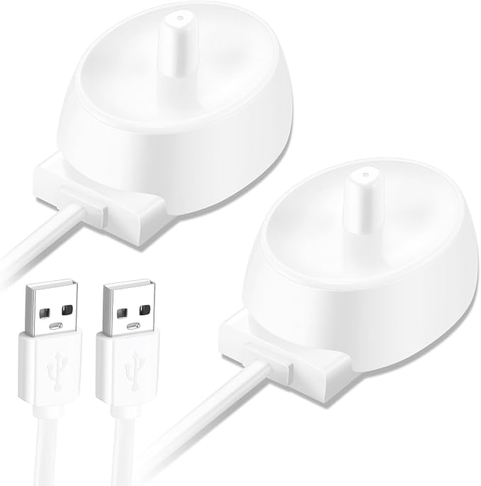2 Pack Charger Replacement for Oral B Electric Toothbrush IO Series 3 4 5 6 by Unknown