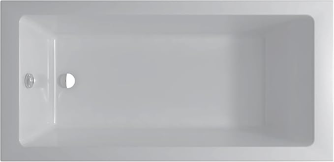 Fine Fixtures Drop In White Soaking Bathtub, Fiberglass Acrylic Material - Image 3