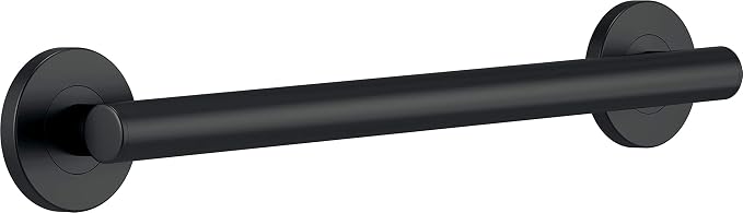 Delta Contemporary 18' Shower Grab Bar ADA Compliant Matte Black 450 lb - Image 7