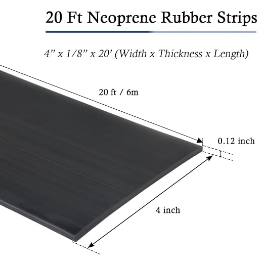 Neoprene Rubber Strips Self Adhesive Solid Rubber Sheets, Rolls & Strips - Image 5