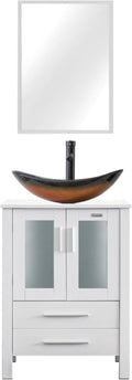 eclife 24" Modern Bathroom Vanity Sink Combo Freestanding Cabinet by eclife