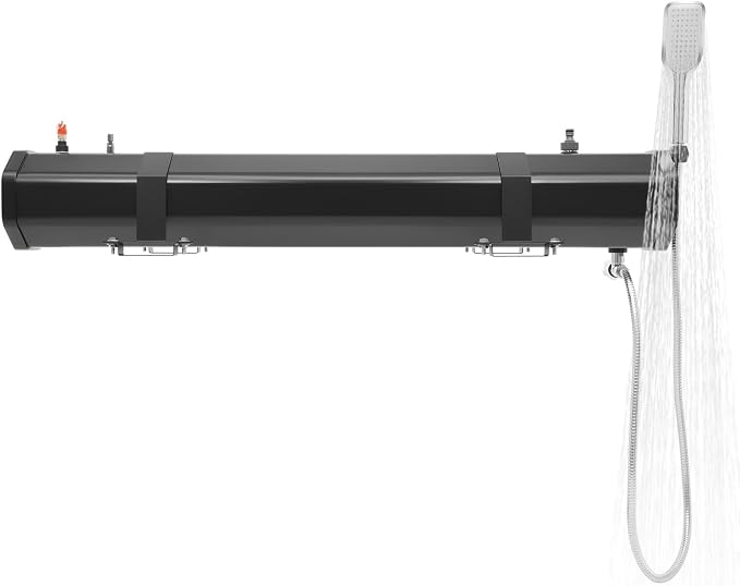 Portable Water Tank for Camping, 7.93 Gallon Roof Rack Mount Road Shower Water by Unknown