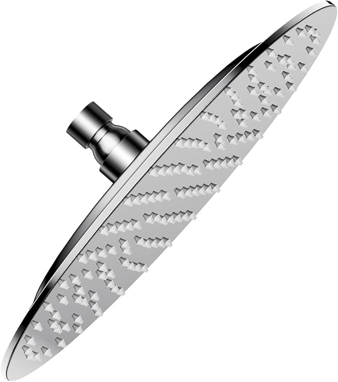 VBFF-Shower Head, rain shower head, 8 inch- Round Shower Head, 1.8 GPM Flow Rate by VBFF