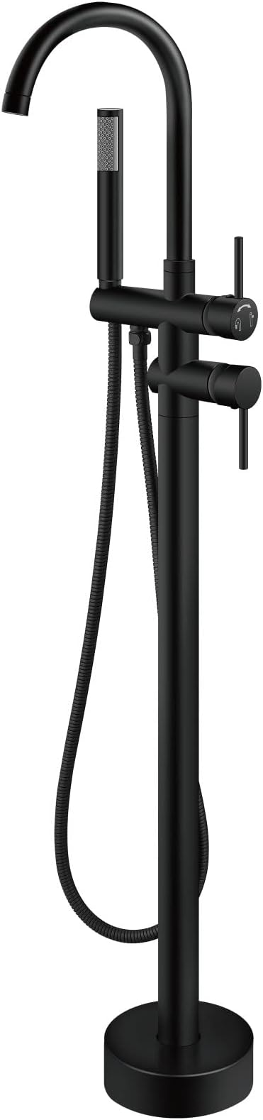 Aolemi Floor Mount Bathtub Faucet Freestanding Tub Filler Standing High Flow by Aolemi