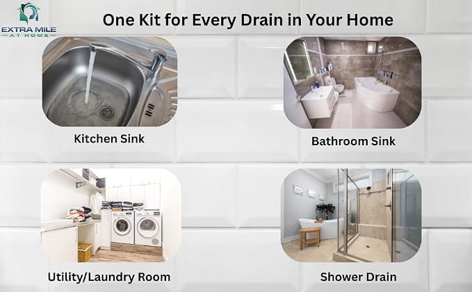 Ultimate Drain Rescue Kit, 2 Pack 32 oz Drain Opener - Image 6