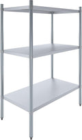 AmGood 3 Tier Galvanized Steel Dry Storage Unit. 24 in. x 43 in. x 60 in. by AmGood
