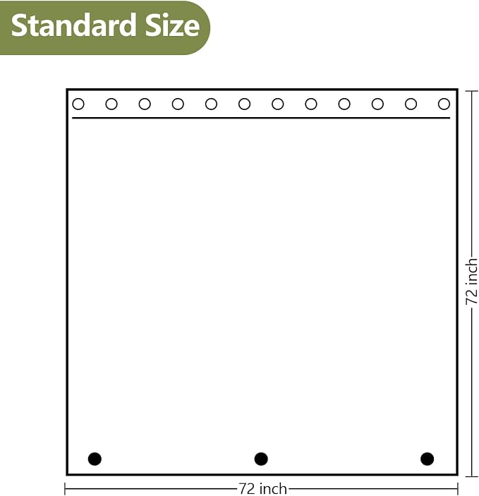 Waterproof Clear Shower Curtain - Image 7