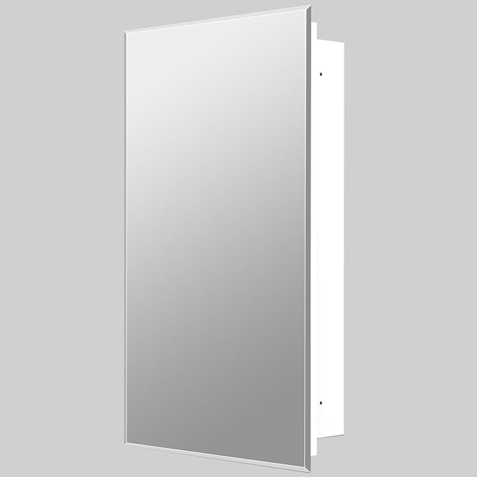 Bathroom Medicine Cabinet with 20"x26" Frameless Beveled Mirror, Recessed or - Image 7