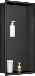 SaniteModar Shower Niche, Stainless Steel Shower Niche 12" X 24" No Tile Needed by SaniteModar