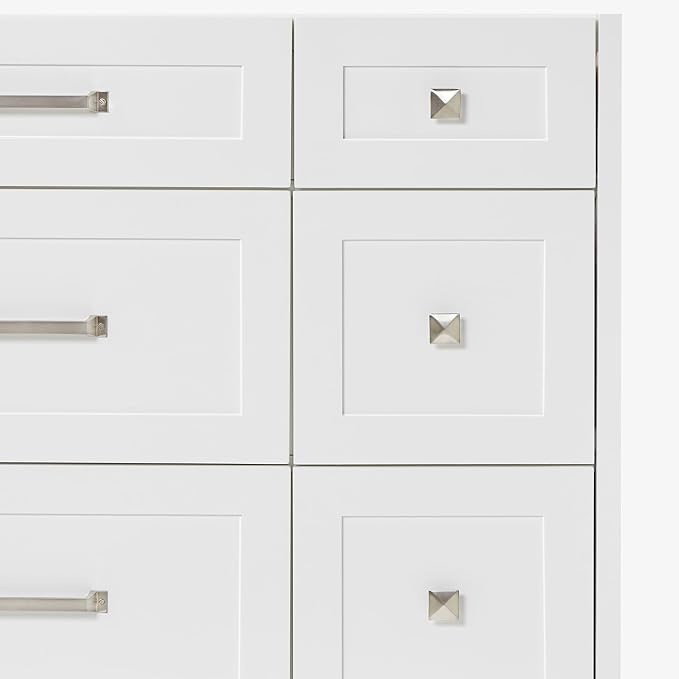 ARIEL Monroe 54 inch Bathroom Vanity Without Sink in White, Bathroom Base - Image 8