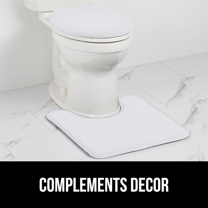 GORILLA GRIP Thick Memory Foam Toilet Rug - Image 8