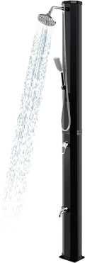 Goplus 9.3 Gallon Solar Heated Outdoor Shower, 7.2 FT Freestanding Garden by Goplus