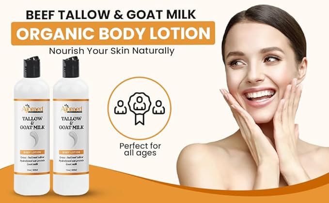 Tallow & Goat Milk Body Lotion for Sensitive Skin, Organic moisturizing Lotion - Image 9