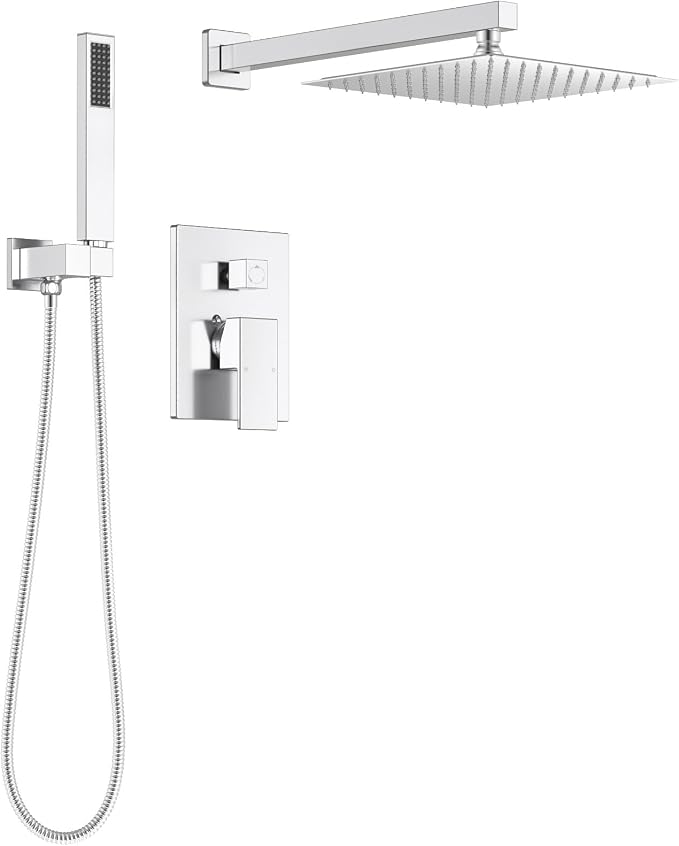 Lava Odoro Modern 2-Setting Square Shower System by LavaOdoro