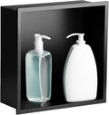 SaniteModar Shower Niche, Stainless Steel Shower Niche 12" X 12" No Tile Needed by SaniteModar