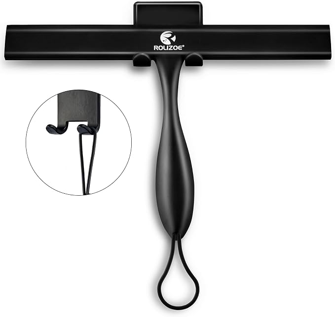 Shower Squeegee for Shower Doors by ROLIZOE