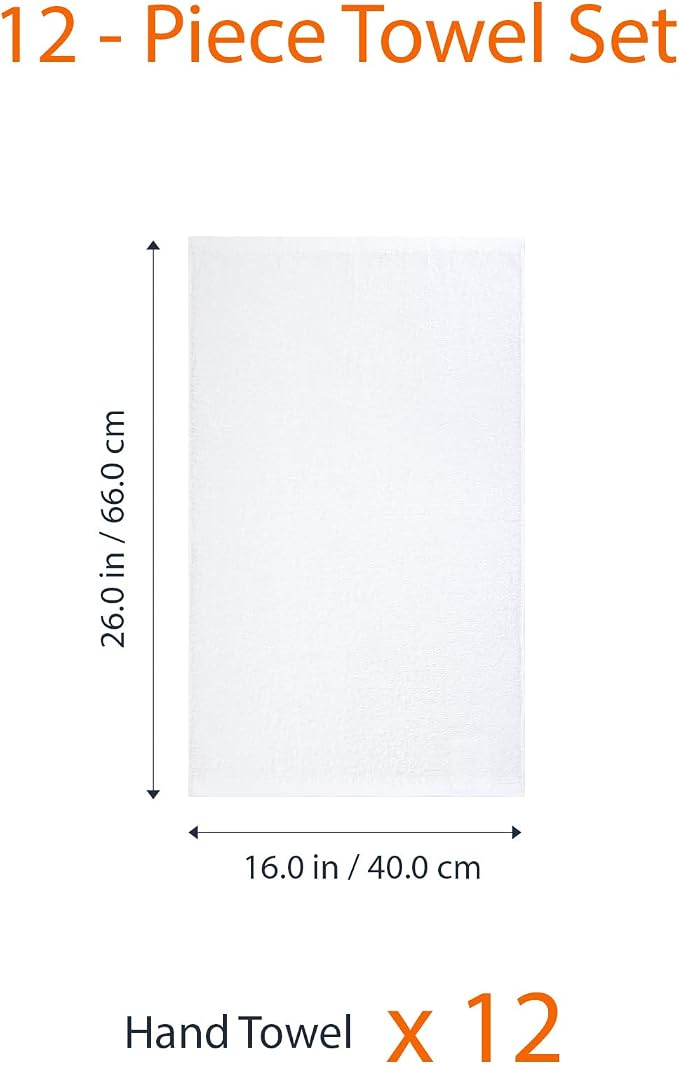 Amazon Basics Soft and Thick Cotton Hand Towels, 16 x 26 in - Image 7