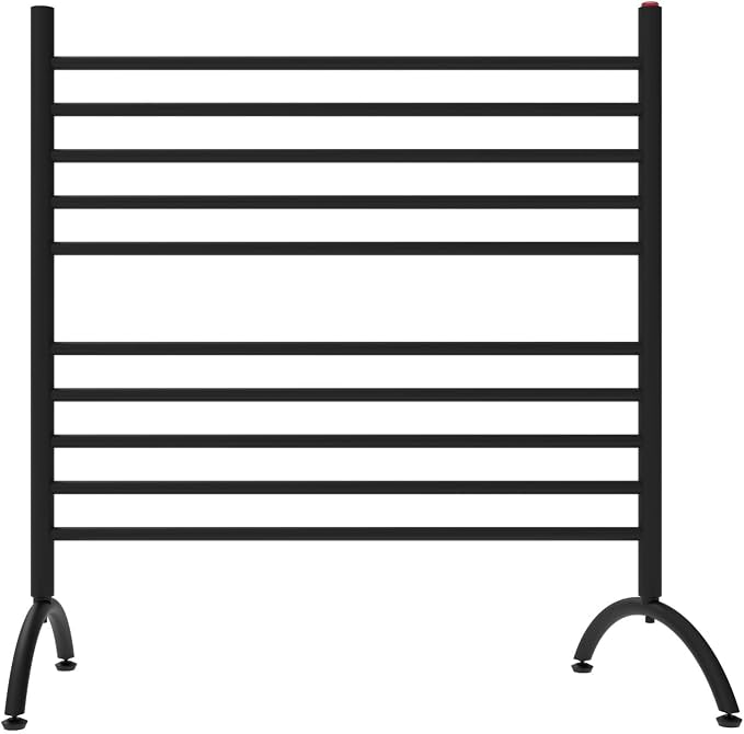 33 in. Solo Freestanding Towel Warmer, Matte Black by Amba