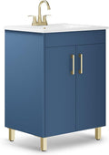 phiestina Blue Fully Pre-Assembled 24 Inch Bathroom Vanity by Phiestina