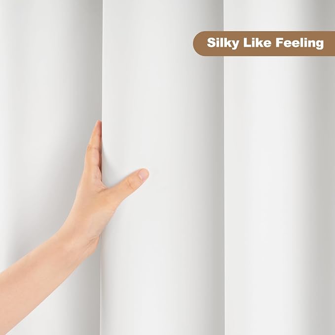 UFRIDAY White Shower Curtain Liner Premium PEVA, Shower Curtain - Image 6