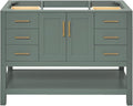 ARIEL Magnolia 48 Inch Single Sink Base Cabinet in Vintage Green by Ariel