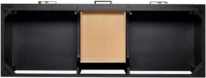 ARIEL Cambridge 60 Inch Double Rectangular Sink Bathroom Vanity - Image 8