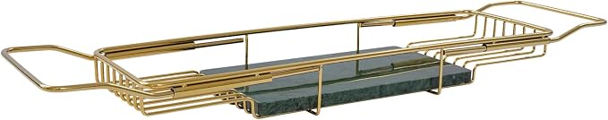 Bathtub Tray Caddy for Luxury Bath, Stainless Steel 26.8-35.4 in Expandable - Image 8