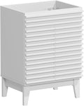 ROOMTEC 24" Bathroom Vanity, Mid-Century Freestanding Bathroom Cabinet Vanity by ROOMTEC