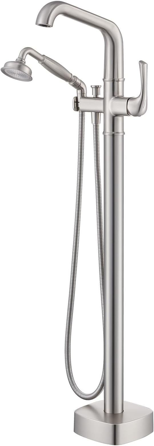 Luxury Free Standing Tub Faucet, Classic Brass Freestanding Bathtub Faucet by LexdaleSanitaryWare