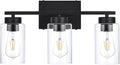 3-Light Bathroom Vanity Light, Modern Black Wall Lights by A1A9