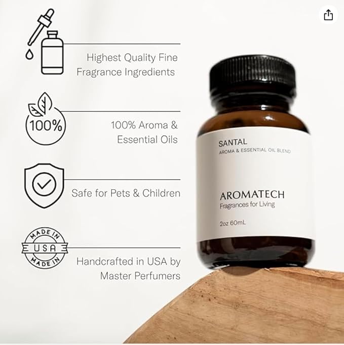 AromaTech Santal Premium Aroma Oil – Inviting & Versatile Home Fragrance - Image 3