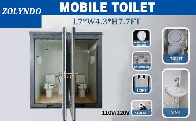 Outdoor Portable Restroom, Mobile Toilet - Image 7
