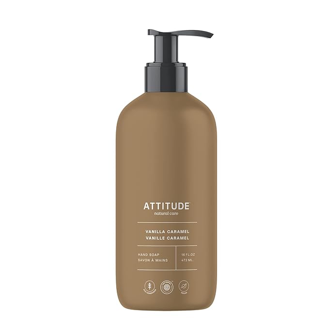 ATTITUDE Liquid Hand Soap, EWG Verified, Plant and Mineral-Based, Vegan by ATTITUDE